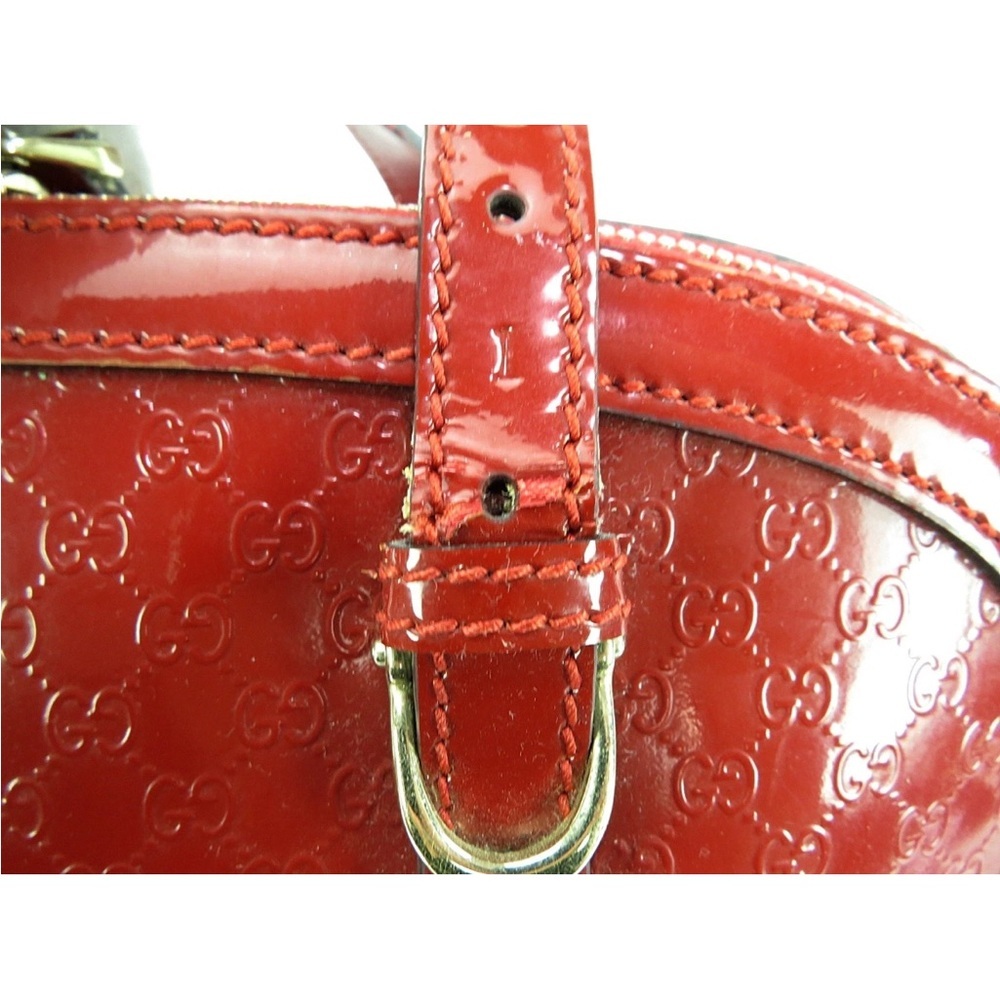 Gucci Glossy Red Satchel Bag - Picture 9 of 16